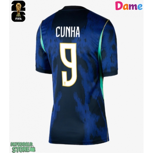 Brasilien Matheus Cunha #9 Replika Udebanetrøje Dame VM 2026 Kortærmet